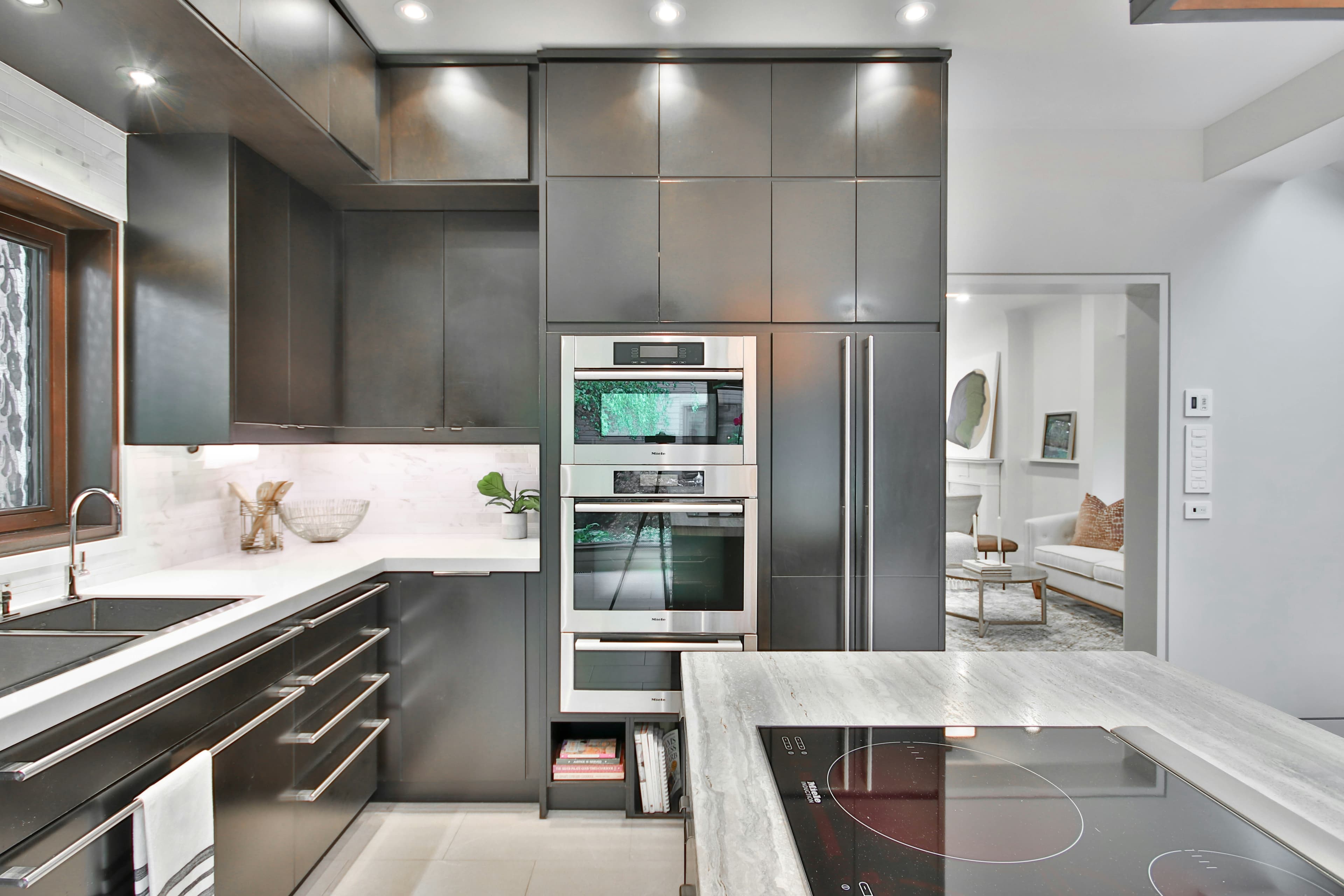 Kitchen showroom display with consultation space